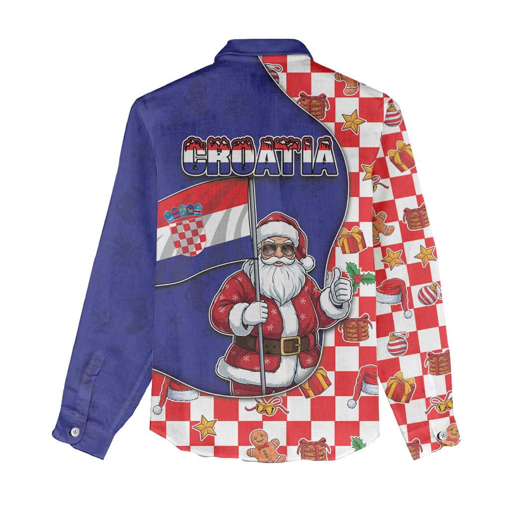 Croatia Christmas Women Casual Shirt Santas Favorite Croatian - Wonder Print Shop