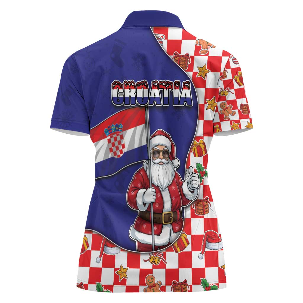 Croatia Christmas Women Polo Shirt Santas Favorite Croatian - Wonder Print Shop
