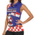 Croatia Christmas Women Sleeveless Polo Shirt Santas Favorite Croatian - Wonder Print Shop