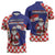 Croatia Christmas Zipper Polo Shirt Santas Favorite Croatian - Wonder Print Shop