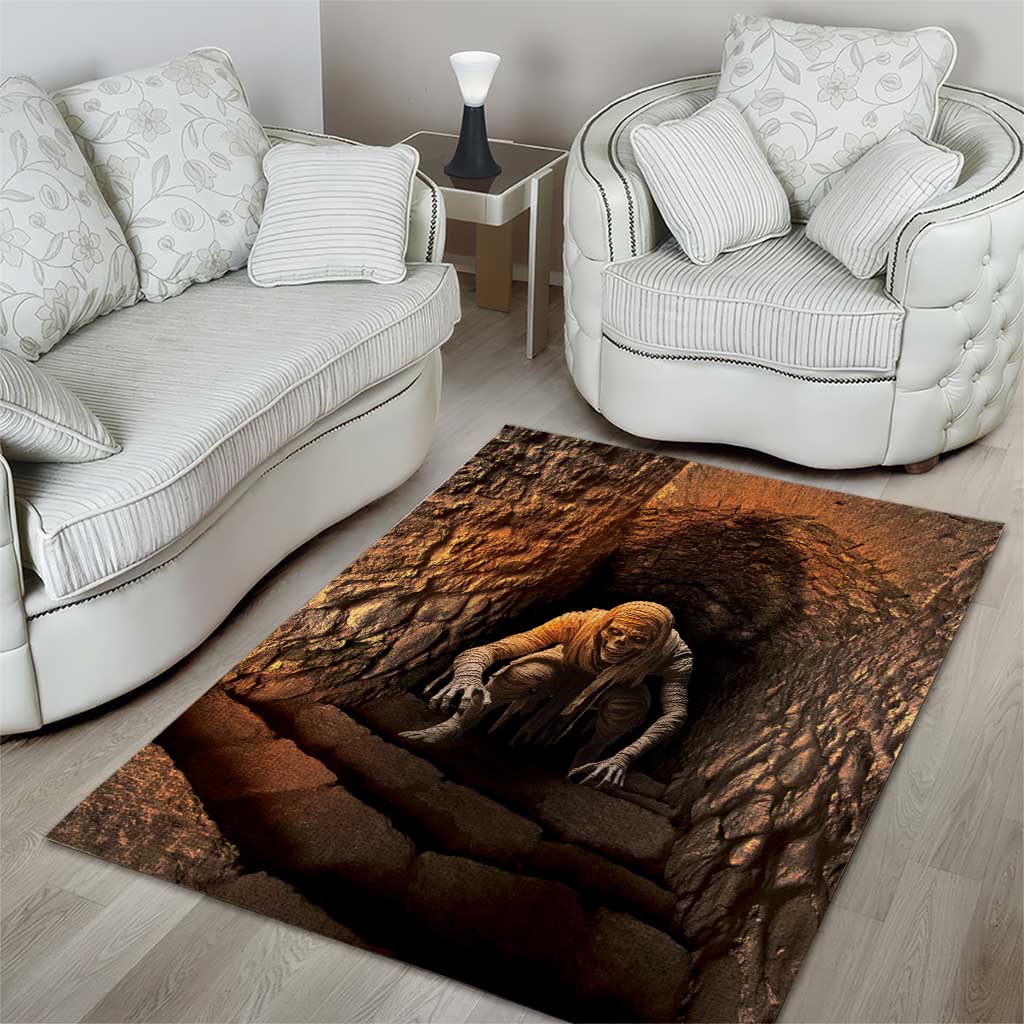 3D Illusion Scary Halloween Area Rug Creepy Mummy - Wonder Print Shop