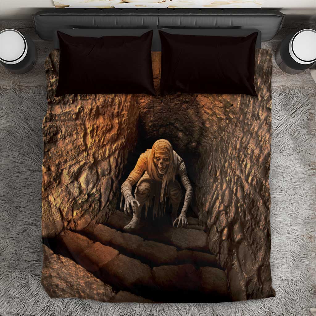 3D Illusion Scary Halloween Bedding Set Creepy Mummy DT05