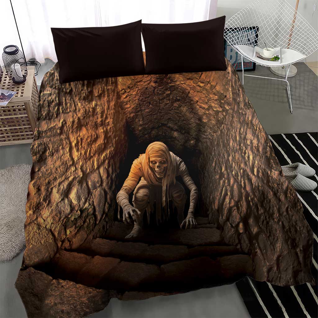 3D Illusion Scary Halloween Bedding Set Creepy Mummy DT05