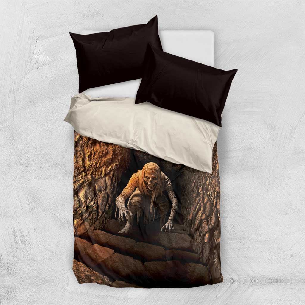 3D Illusion Scary Halloween Bedding Set Creepy Mummy DT05
