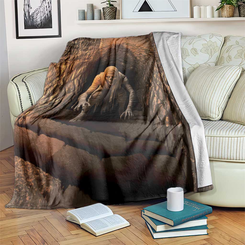 3D Illusion Scary Halloween Blanket Creepy Mummy - Wonder Print Shop
