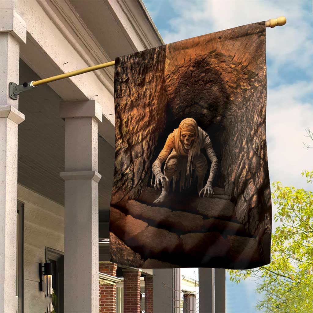 3D Illusion Scary Halloween Garden Flag Creepy Mummy - Wonder Print Shop