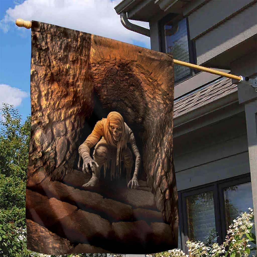 3D Illusion Scary Halloween Garden Flag Creepy Mummy - Wonder Print Shop