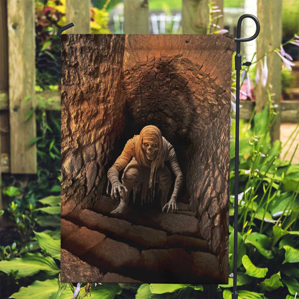 3D Illusion Scary Halloween Garden Flag Creepy Mummy - Wonder Print Shop