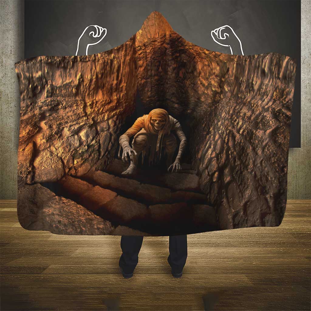 3D Illusion Scary Halloween Hooded Blanket Creepy Mummy - Wonder Print Shop