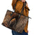 3D Illusion Scary Halloween Leather Tote Bag Creepy Mummy - Wonder Print Shop