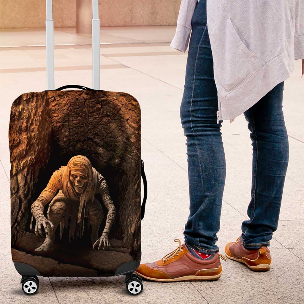 3D Illusion Scary Halloween Luggage Cover Creepy Mummy - Wonder Print Shop