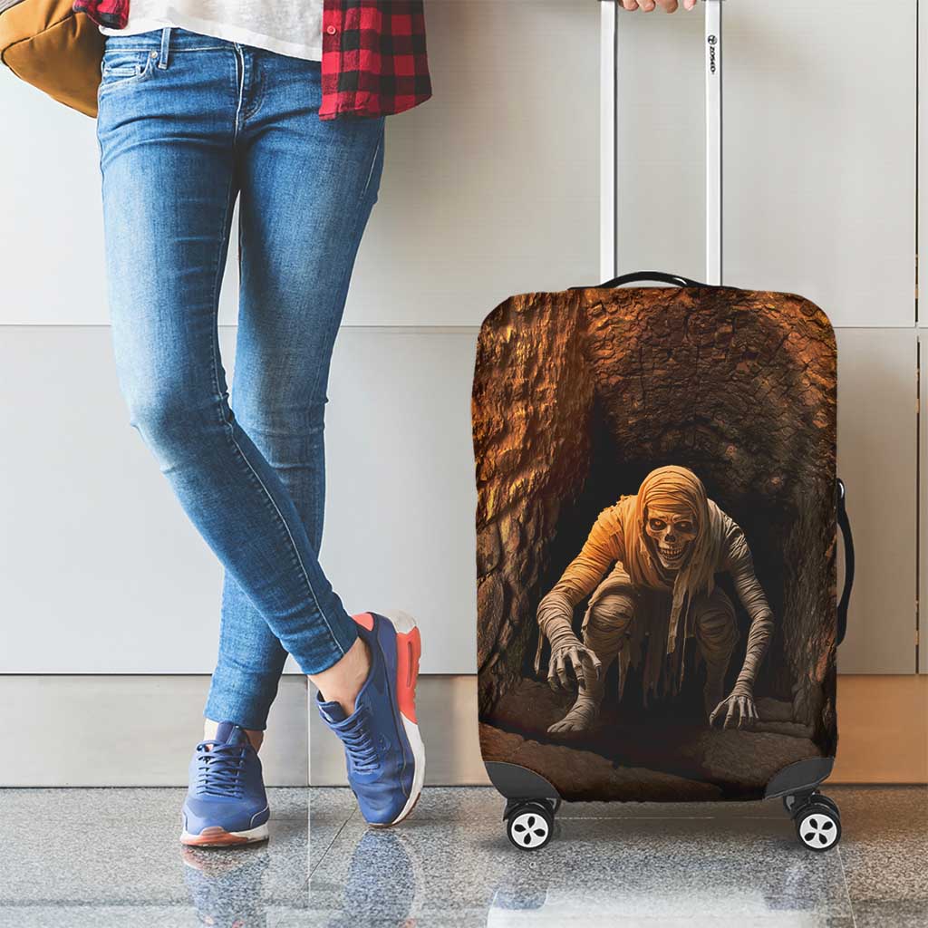 3D Illusion Scary Halloween Luggage Cover Creepy Mummy - Wonder Print Shop
