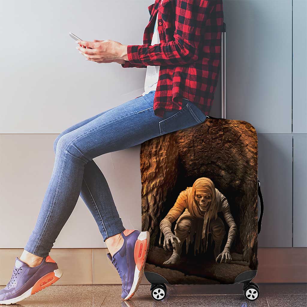 3D Illusion Scary Halloween Luggage Cover Creepy Mummy - Wonder Print Shop