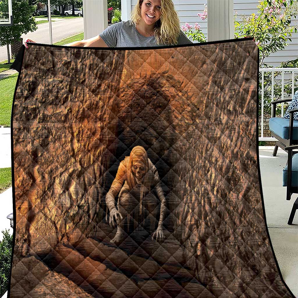 3D Illusion Scary Halloween Quilt Creepy Mummy - Wonder Print Shop