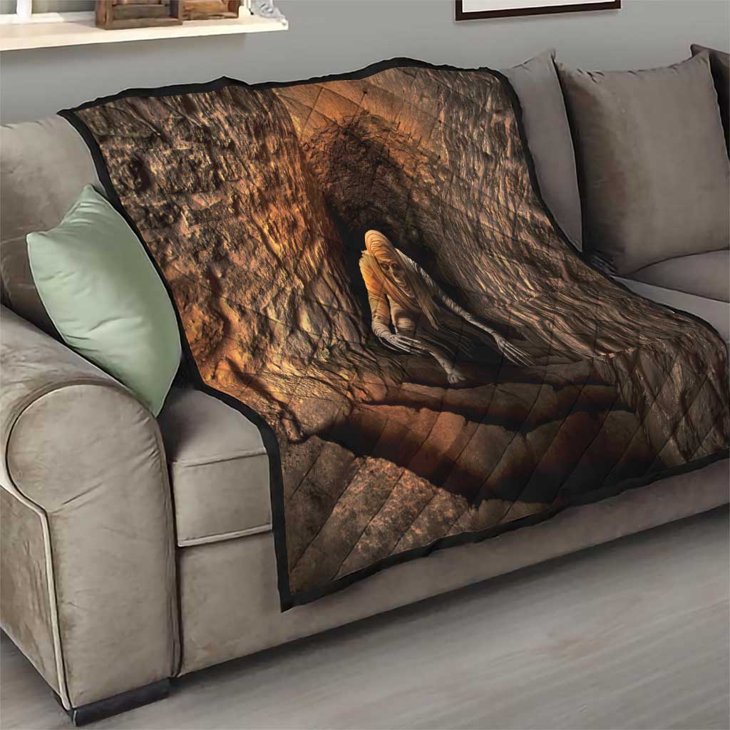 3D Illusion Scary Halloween Quilt Creepy Mummy - Wonder Print Shop