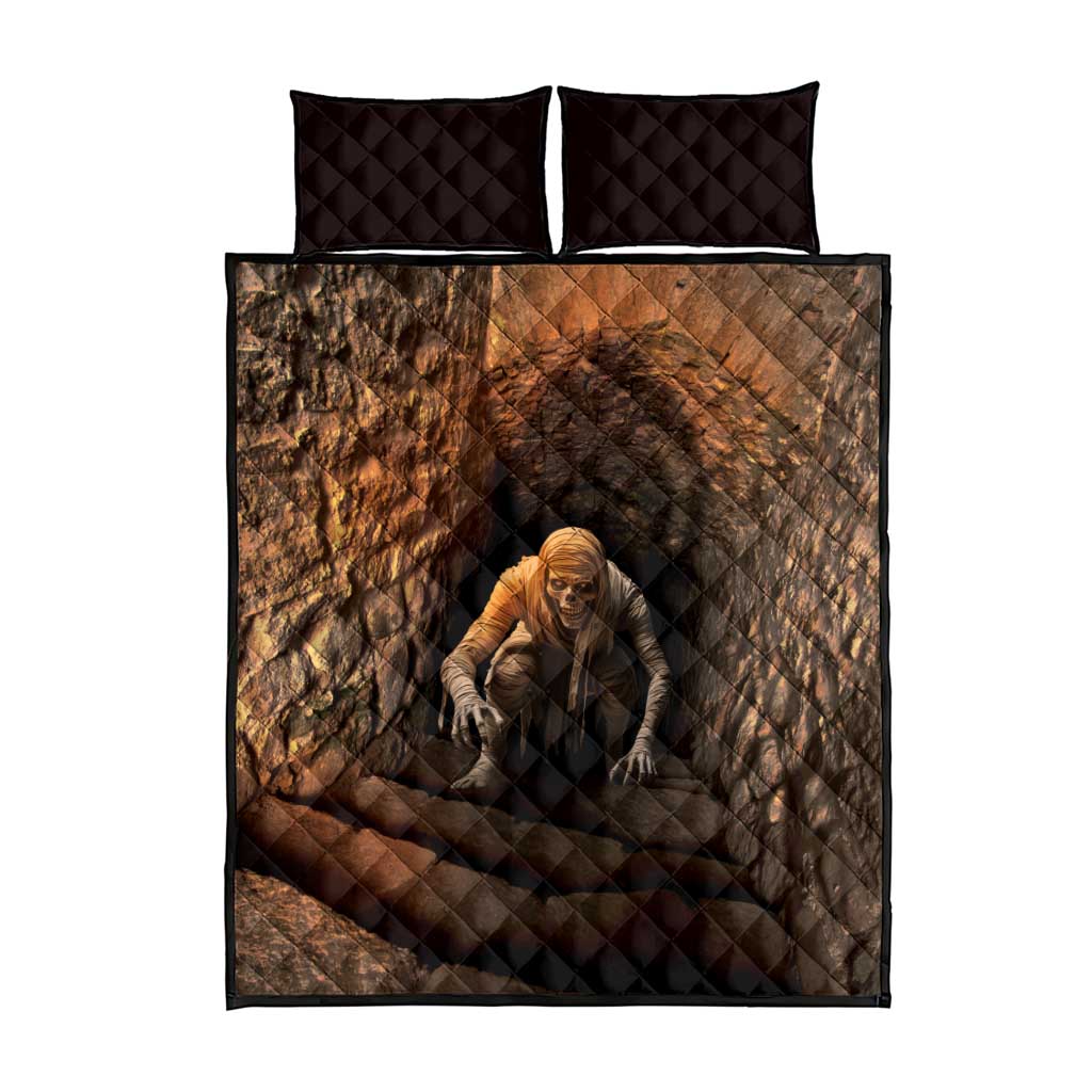 3D Illusion Scary Halloween Quilt Bed Set Creepy Mummy DT05