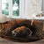 3D Illusion Scary Halloween Round Carpet Creepy Mummy - Wonder Print Shop