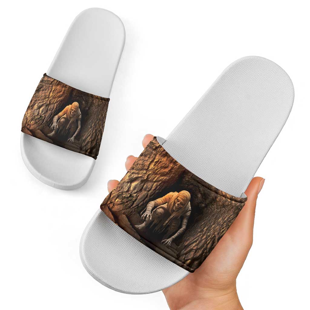 3D Illusion Scary Halloween Slide Sandals Creepy Mummy - Wonder Print Shop