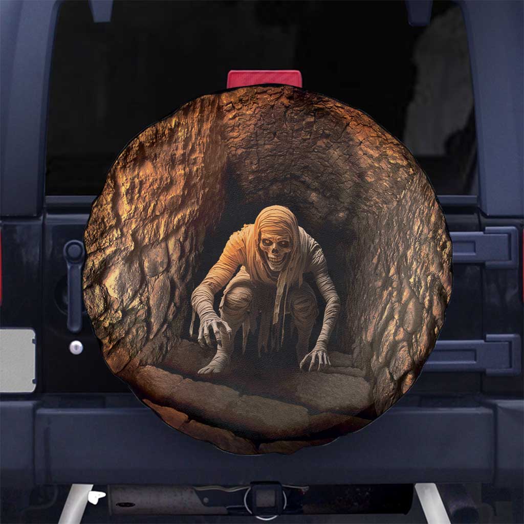 3D Illusion Scary Halloween Spare Tire Cover Creepy Mummy - Wonder Print Shop