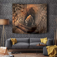 3D Illusion Scary Halloween Tapestry Creepy Mummy - Wonder Print Shop