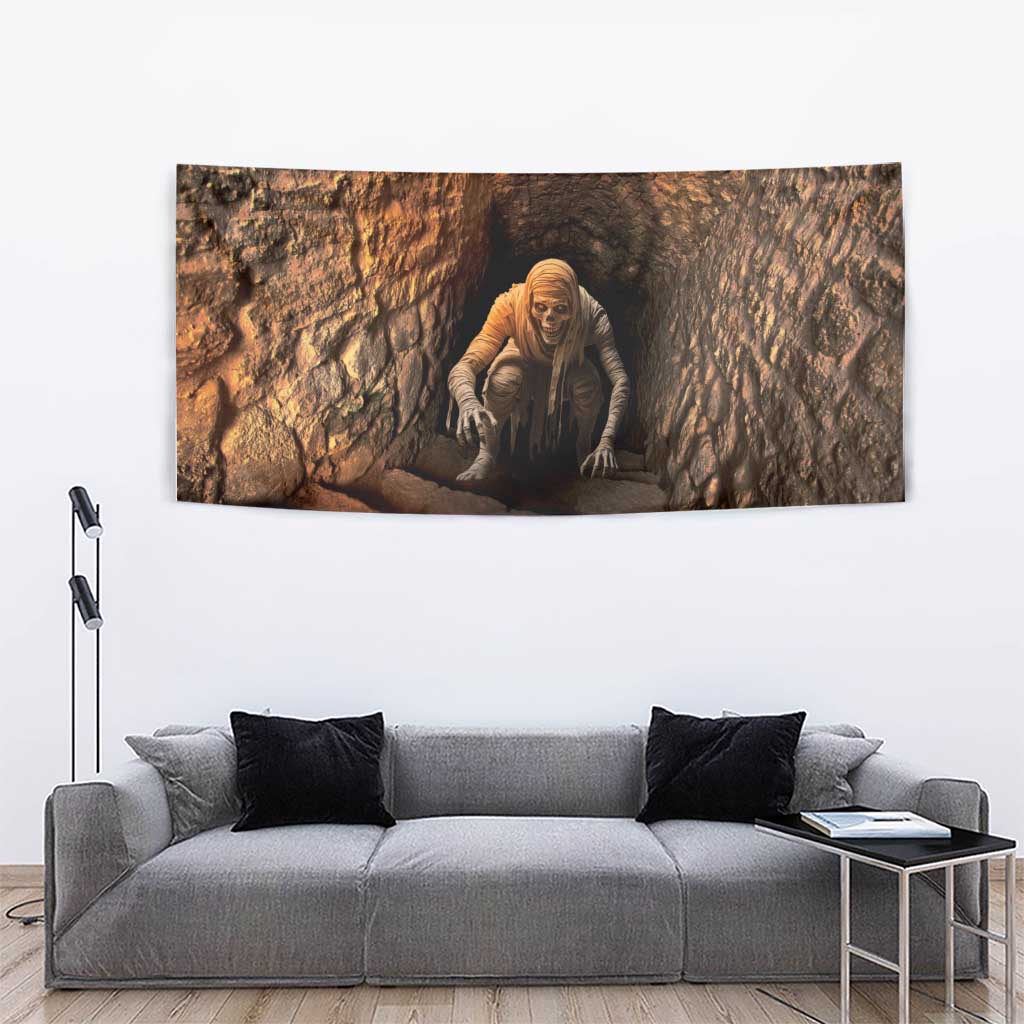 3D Illusion Scary Halloween Tapestry Creepy Mummy - Wonder Print Shop