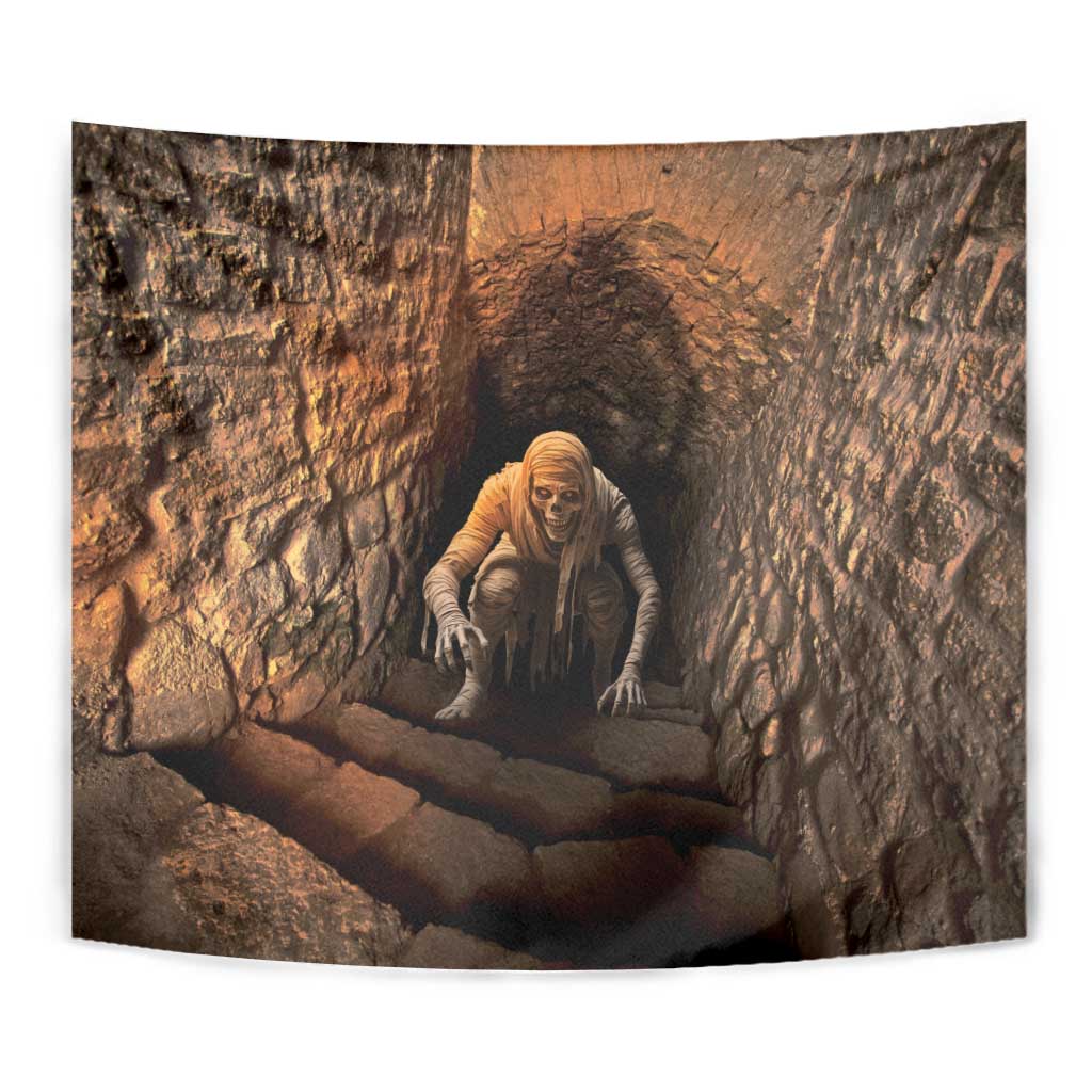 3D Illusion Scary Halloween Tapestry Creepy Mummy - Wonder Print Shop