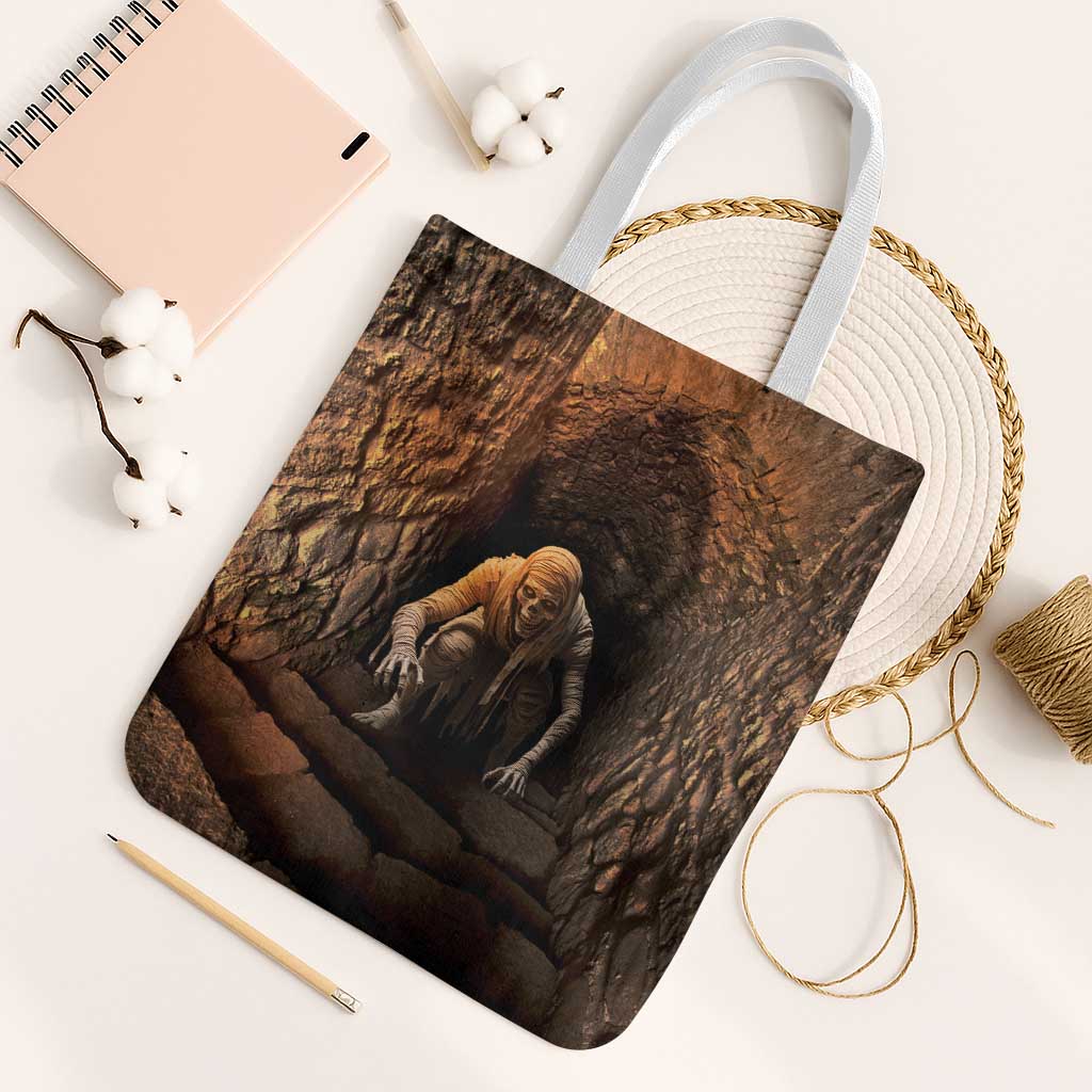 3D Illusion Scary Halloween Tote Bag Creepy Mummy - Wonder Print Shop