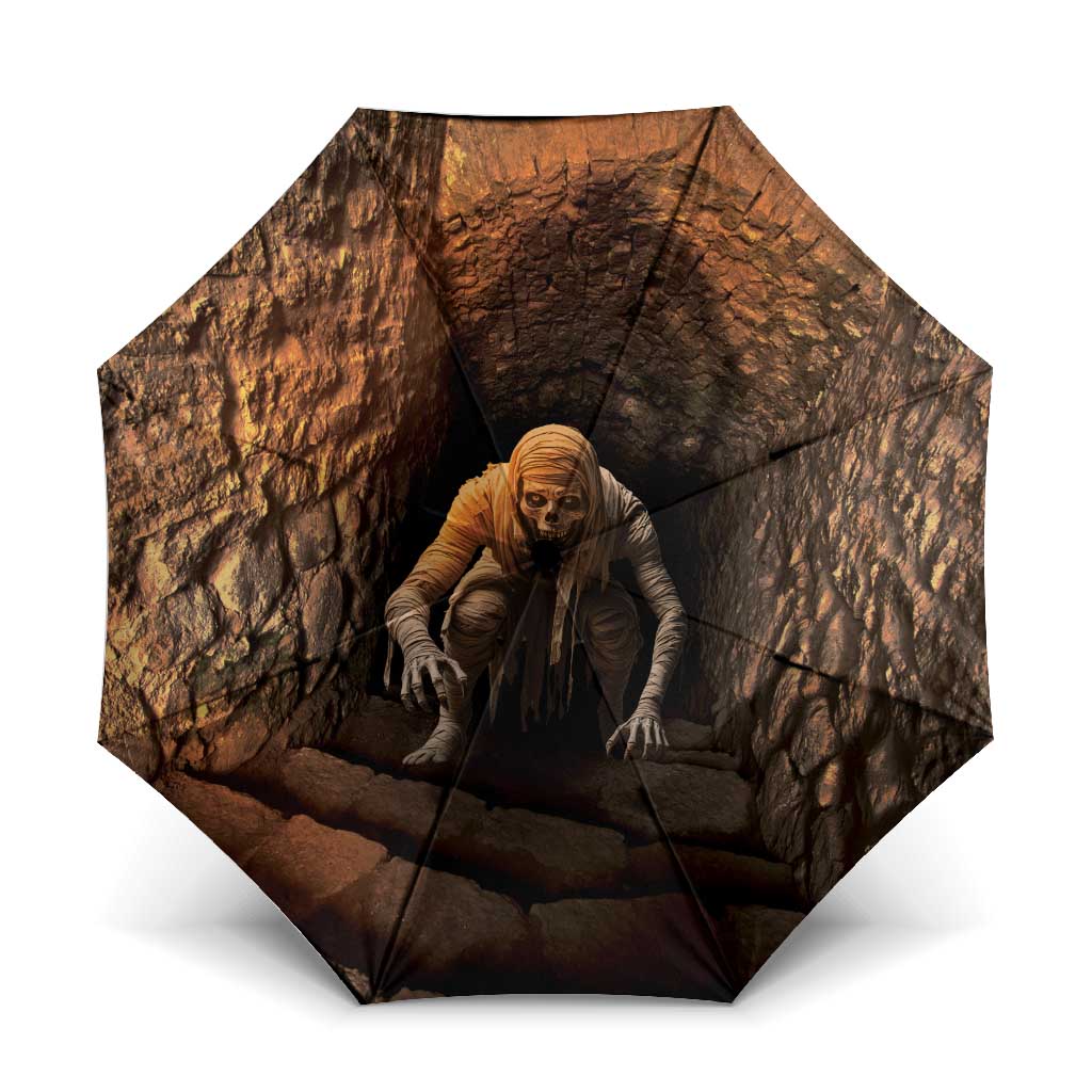 3D Illusion Scary Halloween Umbrella Creepy Mummy - Wonder Print Shop
