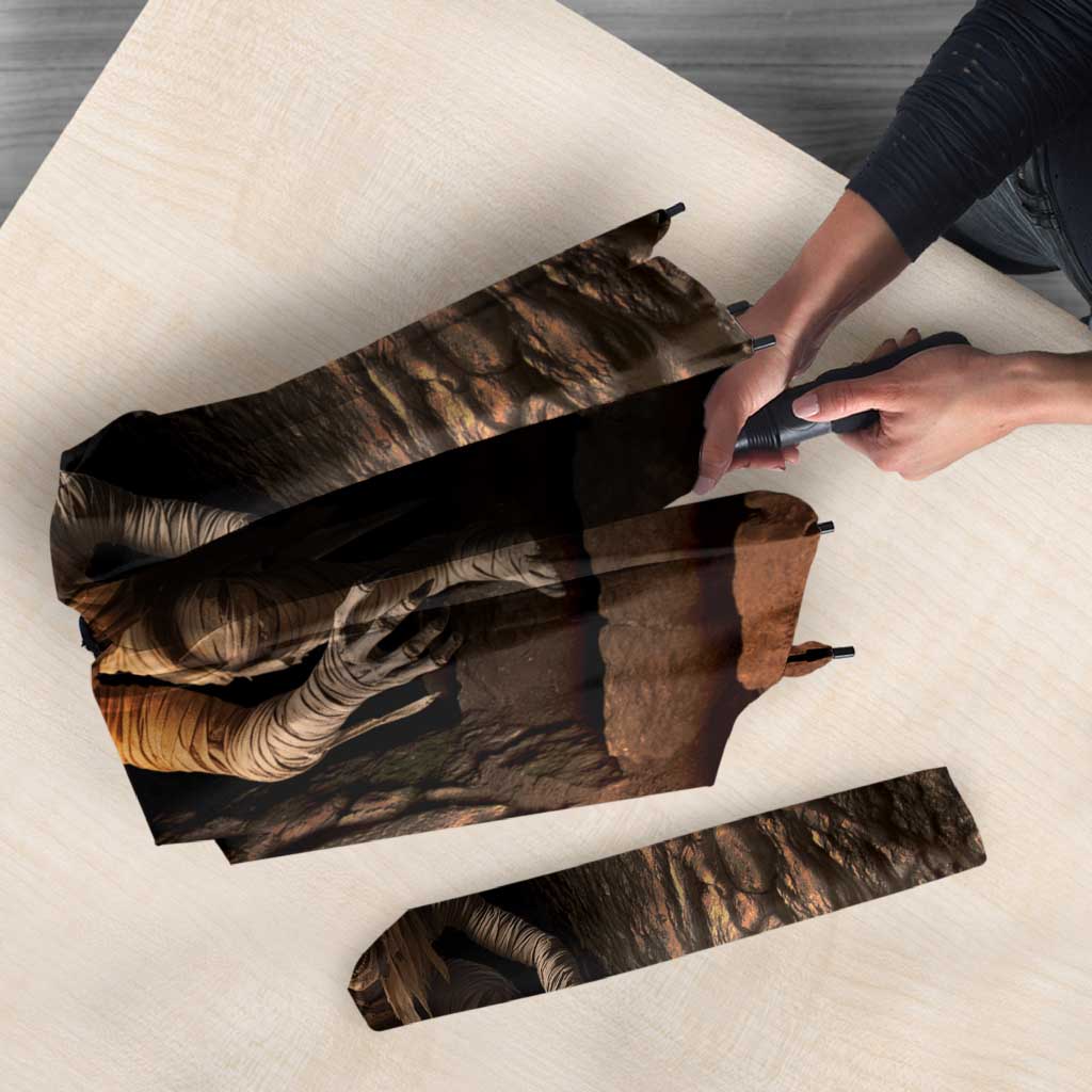 3D Illusion Scary Halloween Umbrella Creepy Mummy - Wonder Print Shop