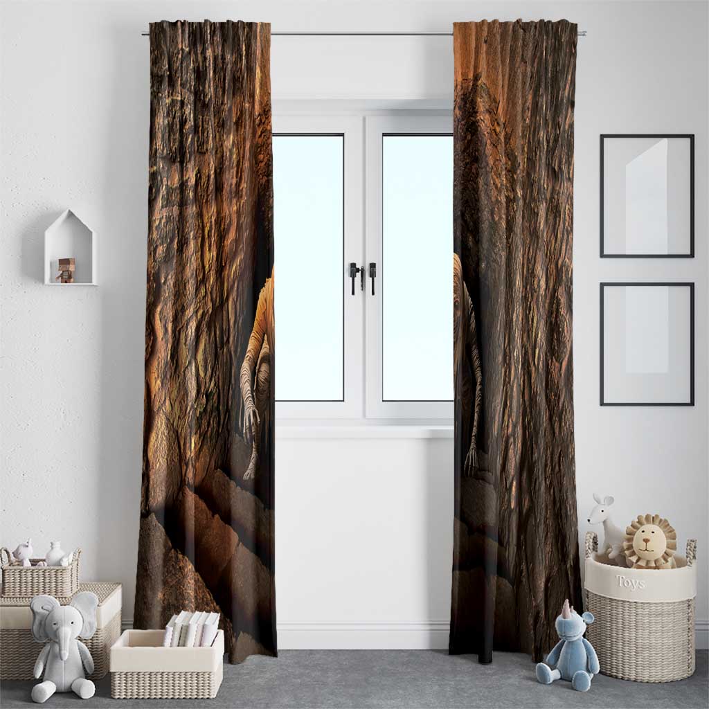 3D Illusion Scary Halloween Window Curtain Creepy Mummy - Wonder Print Shop