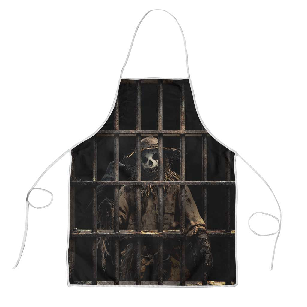 3D Illusion Straw Man Halloween Apron Behind The Bars - Wonder Print Shop