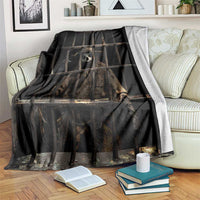 3D Illusion Straw Man Halloween Blanket Behind The Bars - Wonder Print Shop