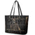 3D Illusion Straw Man Halloween Leather Tote Bag Behind The Bars - Wonder Print Shop
