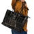 3D Illusion Straw Man Halloween Leather Tote Bag Behind The Bars - Wonder Print Shop