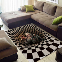 3D Illusion Zombie Halloween Area Rug Horror Style - Wonder Print Shop