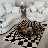 3D Illusion Zombie Halloween Area Rug Horror Style - Wonder Print Shop