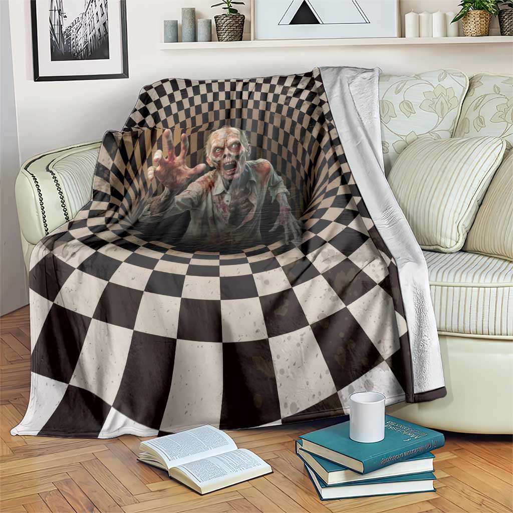 3D Illusion Zombie Halloween Blanket Horror Style - Wonder Print Shop