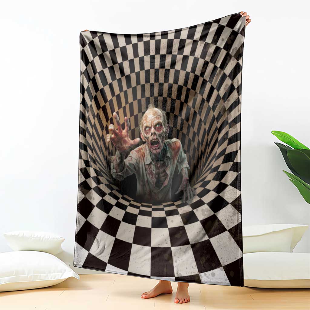 3D Illusion Zombie Halloween Blanket Horror Style - Wonder Print Shop