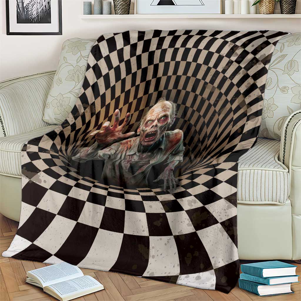 3D Illusion Zombie Halloween Blanket Horror Style - Wonder Print Shop