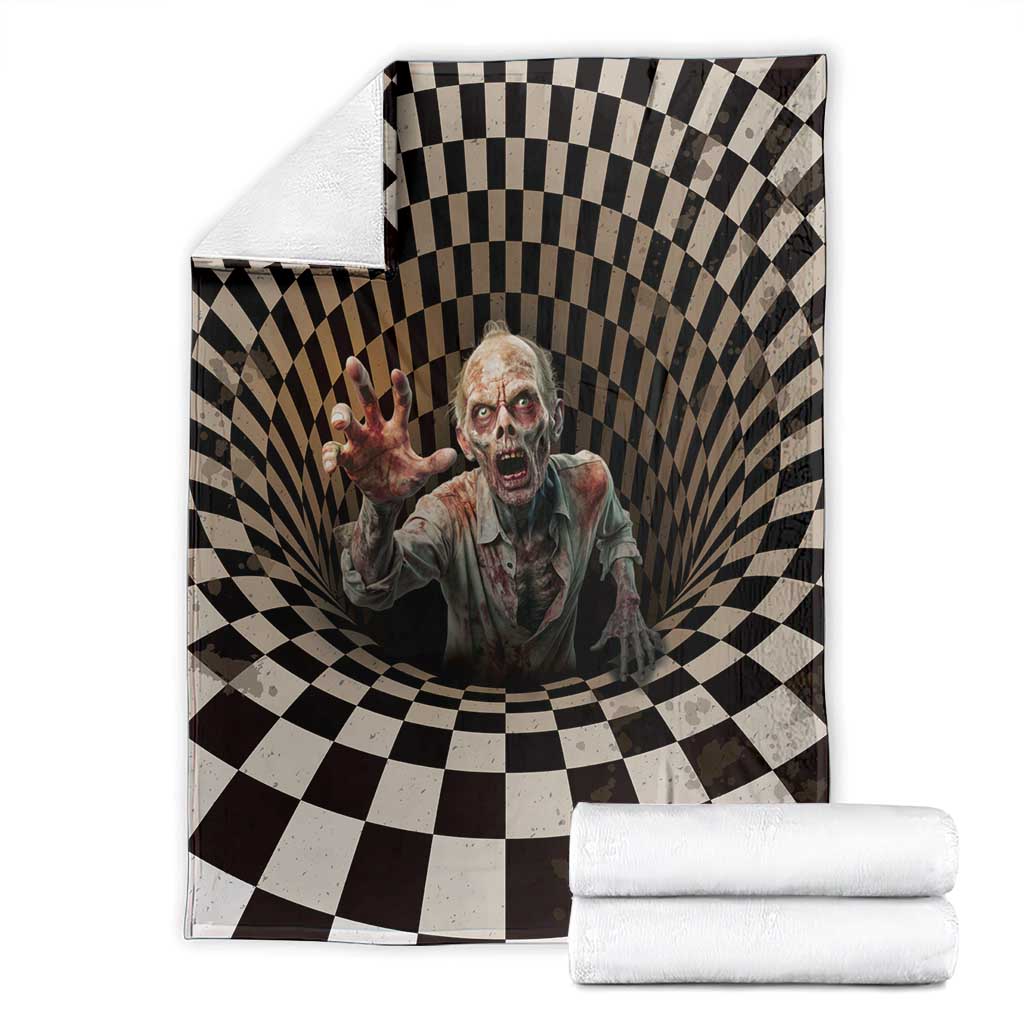 3D Illusion Zombie Halloween Blanket Horror Style - Wonder Print Shop