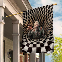 3D Illusion Zombie Halloween Garden Flag Horror Style - Wonder Print Shop