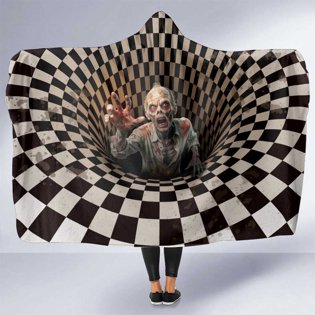 3D Illusion Zombie Halloween Hooded Blanket Horror Style - Wonder Print Shop