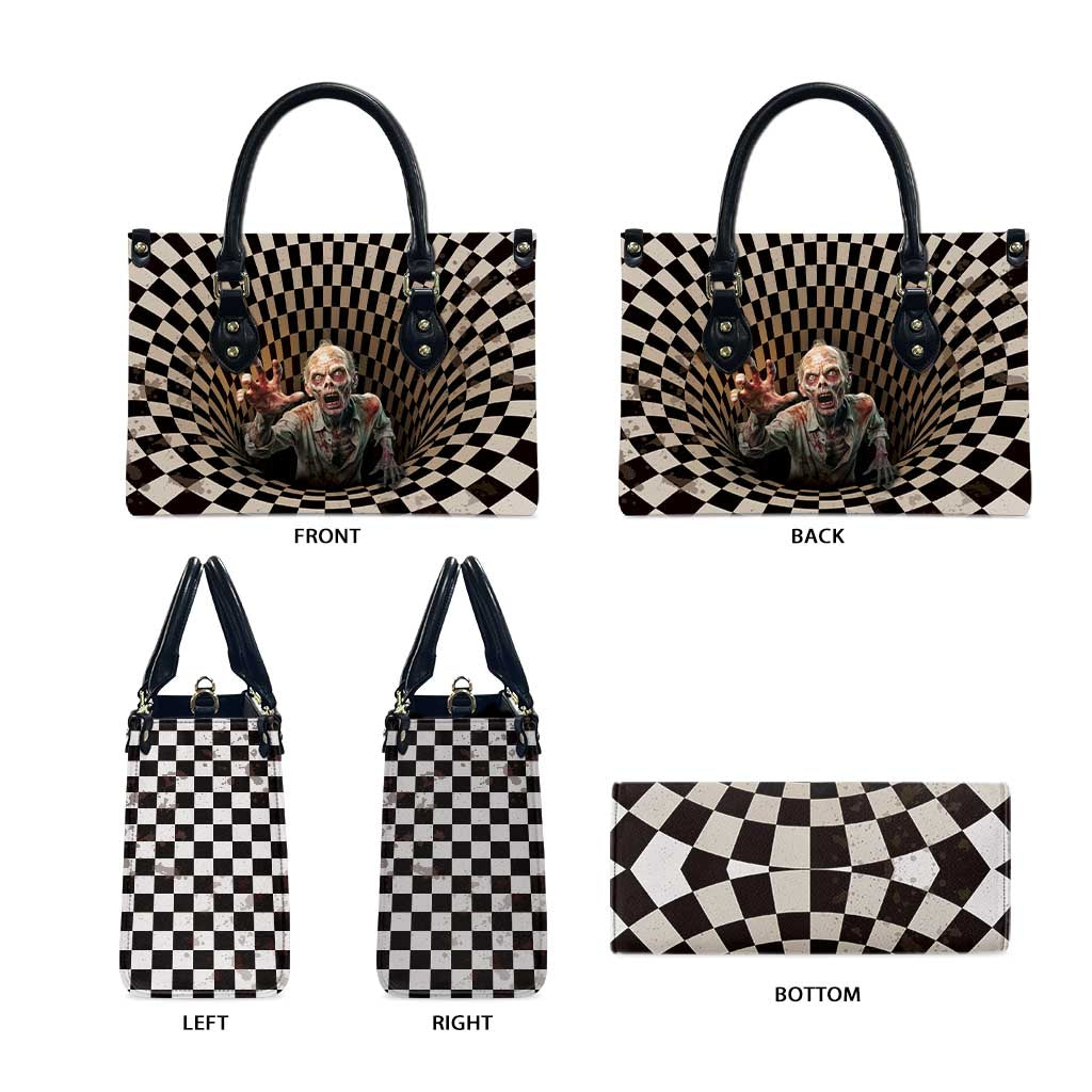 3D Illusion Zombie Halloween Leather Bag Horror Style DT05