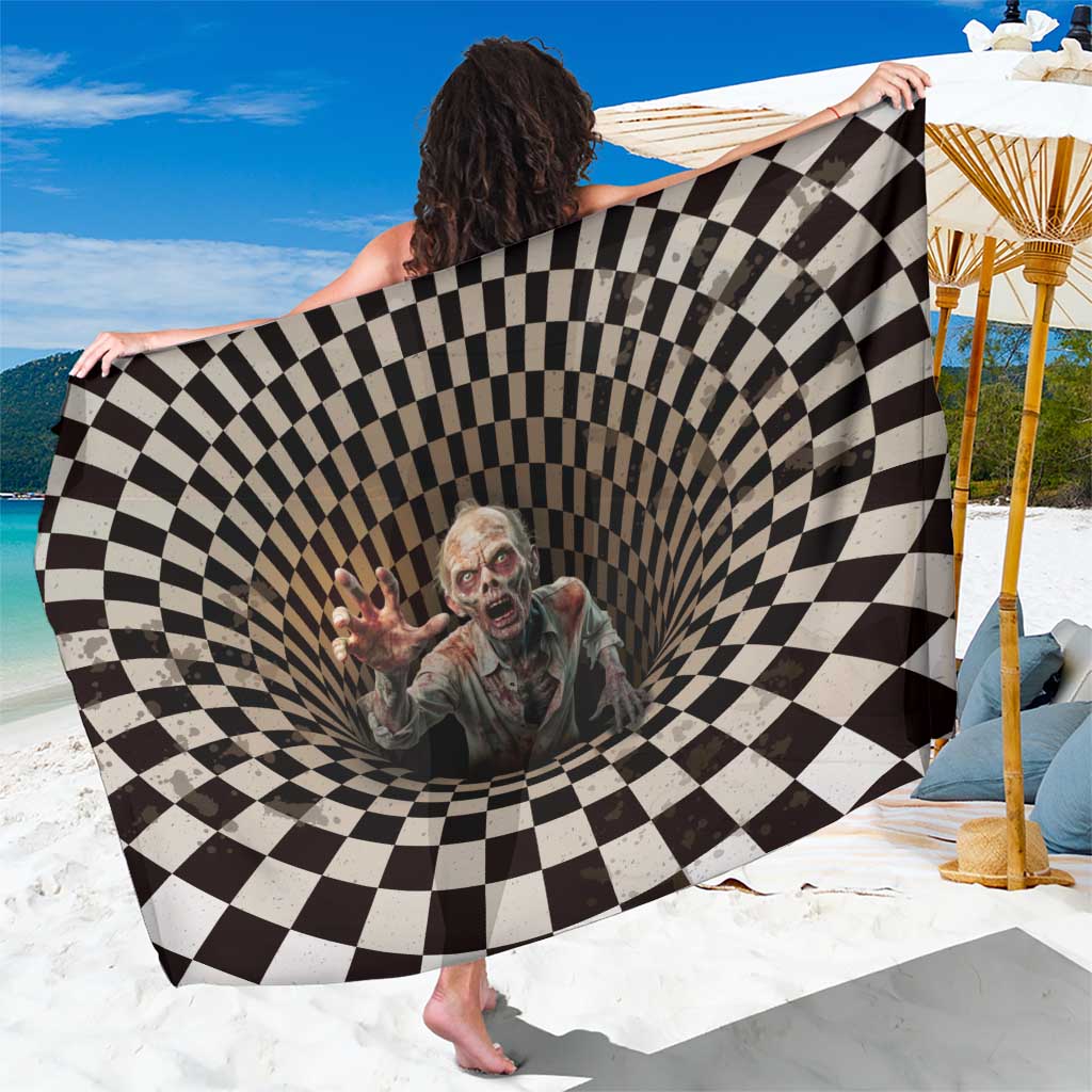 3D Illusion Zombie Halloween Sarong Horror Style - Wonder Print Shop