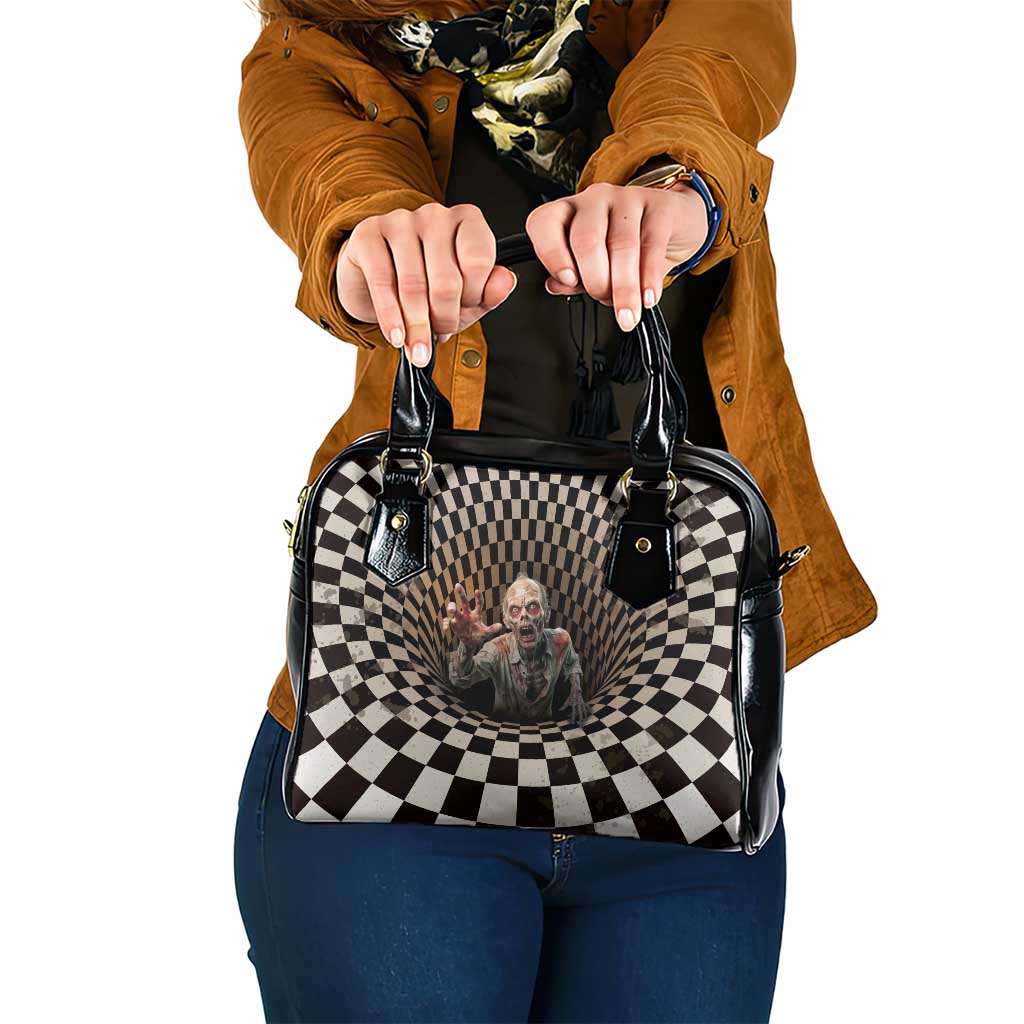 3D Illusion Zombie Halloween Shoulder Handbag Horror Style - Wonder Print Shop