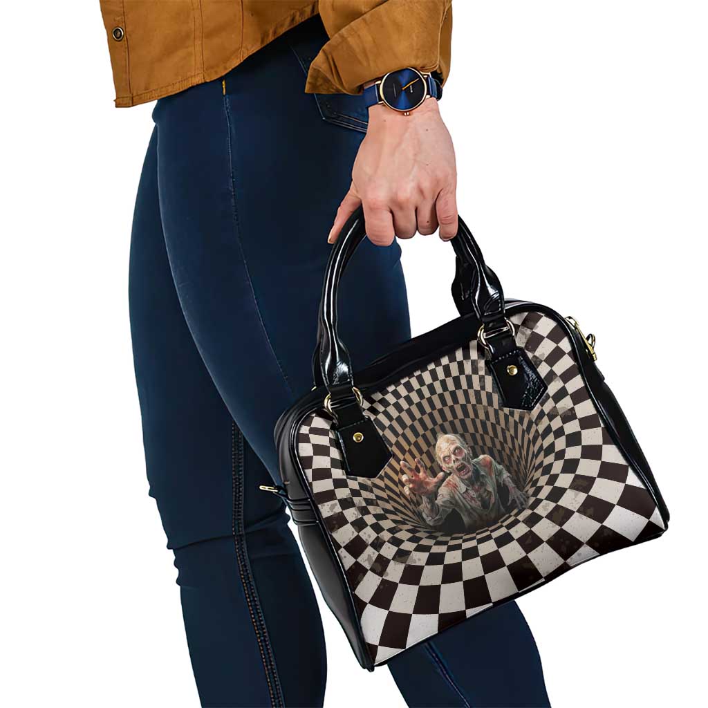 3D Illusion Zombie Halloween Shoulder Handbag Horror Style - Wonder Print Shop