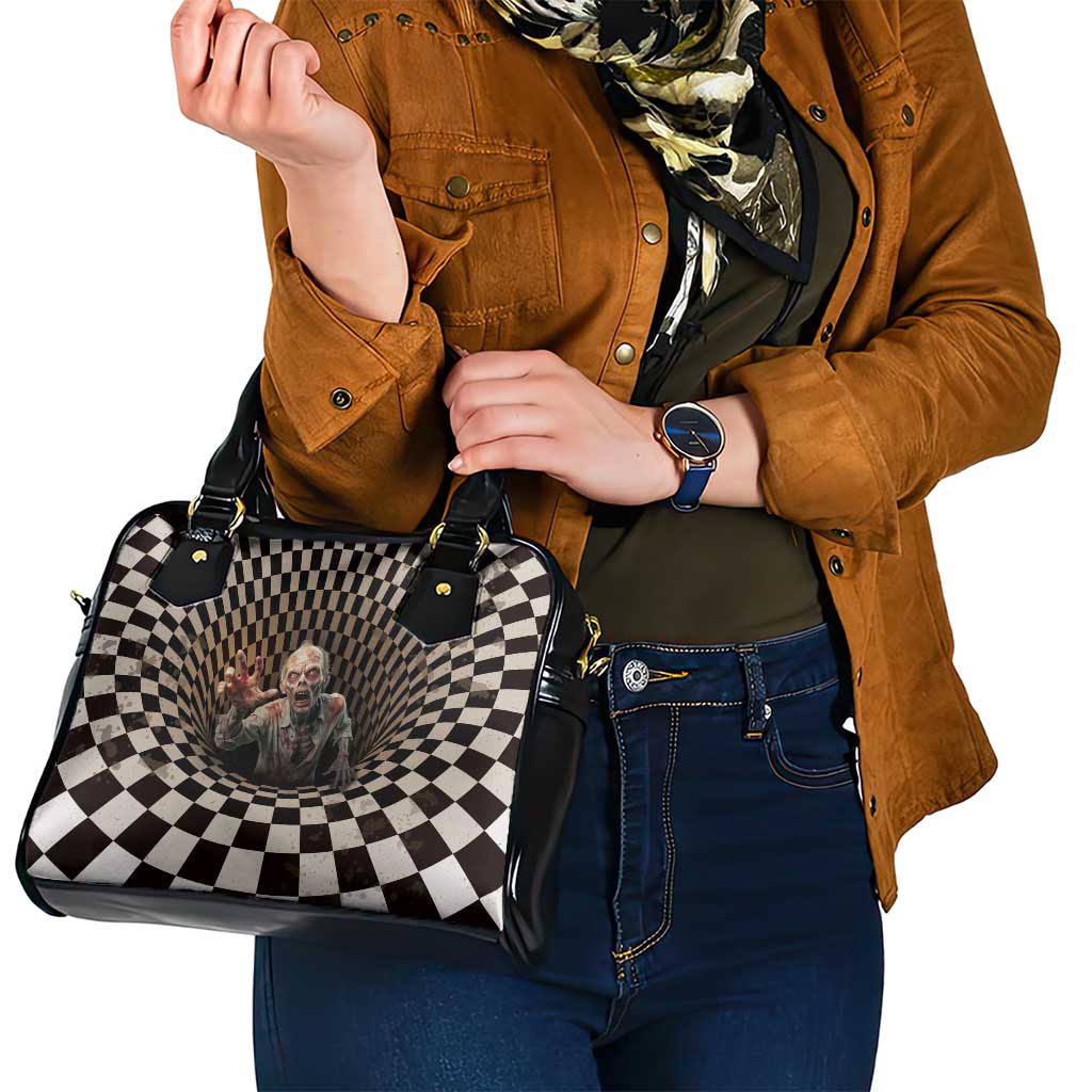 3D Illusion Zombie Halloween Shoulder Handbag Horror Style - Wonder Print Shop
