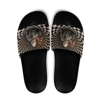 3D Illusion Zombie Halloween Slide Sandals Horror Style - Wonder Print Shop