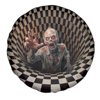 3D Illusion Zombie Halloween Spare Tire Cover Horror Style - Wonder Print Shop