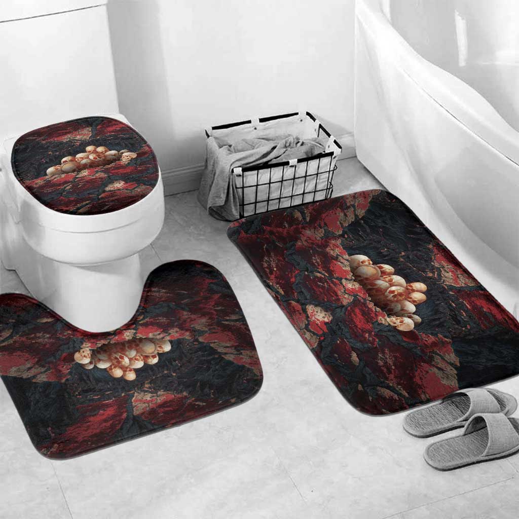 3D Illusion Skull Halloween Bathroom Set Hell Pit - Wonder Print Shop